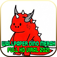 Wallpaper Dino Merah Full HD Viral 2021