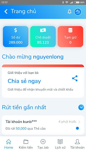 Golike - Kiếm Tiền Online Từ M screenshot 0