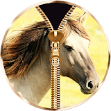 Horse Zipper Lock Screen icon