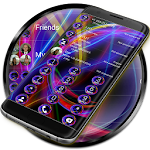 Dialer Neon Abstract Theme for Drupe or ExDialer Apk