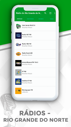 Android application Rádios - Rio Grande do Norte screenshort