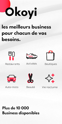 Android application Okoyi: Food, Shopping & Avis screenshort
