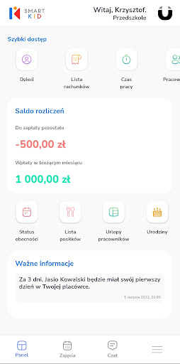 Android application SmartKid screenshort