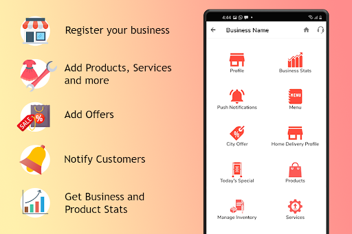 Android application OneShell Partner screenshort