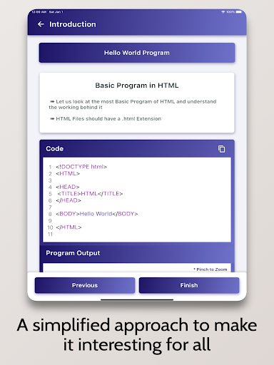 Screenshot of HTML Tutorial - Simplified