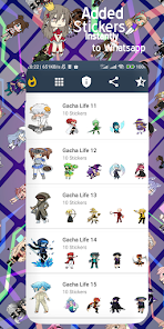 Screenshot 4 Pegatinas Gacha Life para WA android