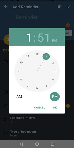 Reminder Screen 2