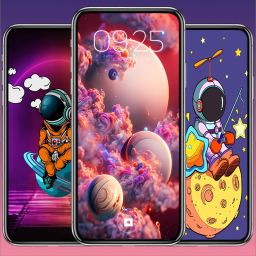 Cute Astronaut Wallpaper logo