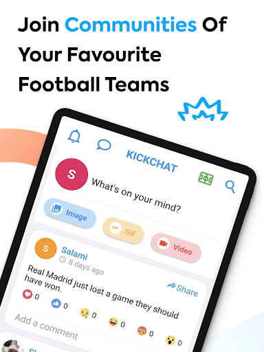 Screenshot of KickChat: App for True Fans