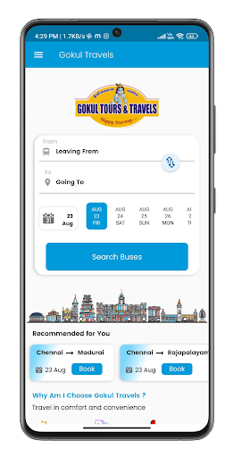 Gokul Travels Screen 2