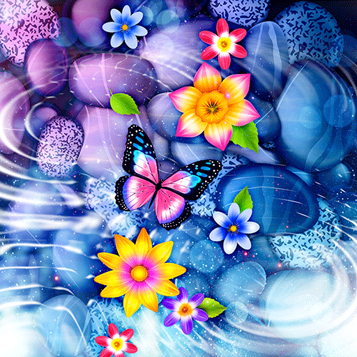 Ripples and Flower - Wallpaper logo