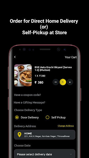 The BVK Biryani - Online Order Screen 3