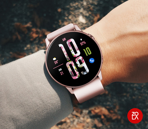 Flower Digital XL Watch Face Screen 3