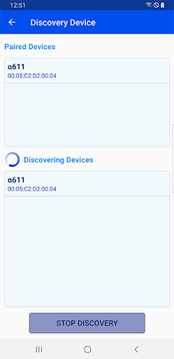 Apulsetech RFID Bluetooth Demo Screen 3