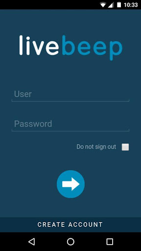 Android application Livebeep Chat screenshort