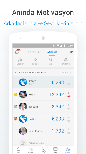 Pacer Pedometre ve Adım Sayar ekran görüntüsü