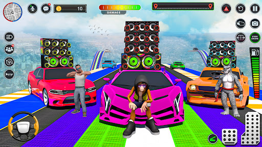 Android application Car stunt games 3D racing game screenshort