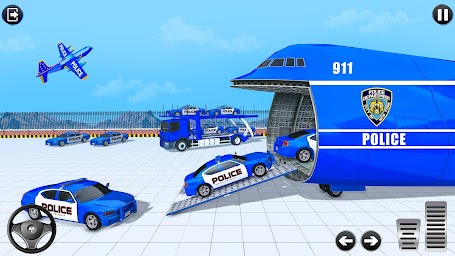 Crazy Police Car Games War Sim