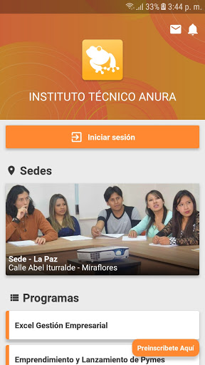 Android application INSTITUTO TÉCNICO ANURA screenshort