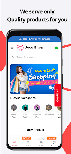 Android application Ueco Shop - Wholesale & Retail screenshort