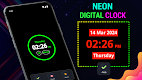 screenshot of Neon Digital Clock