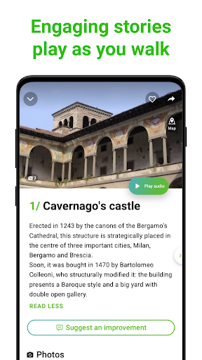Bergamo Tour Guide:SmartGuide Screen 2