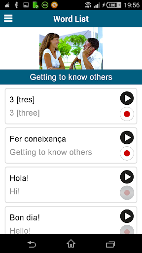 Screenshot of Learn Catalan - 50 languages