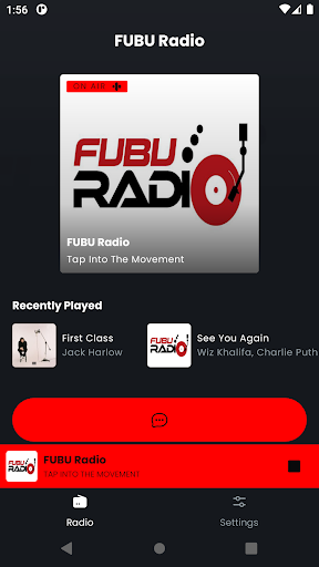 Android application FUBU RADIO screenshort