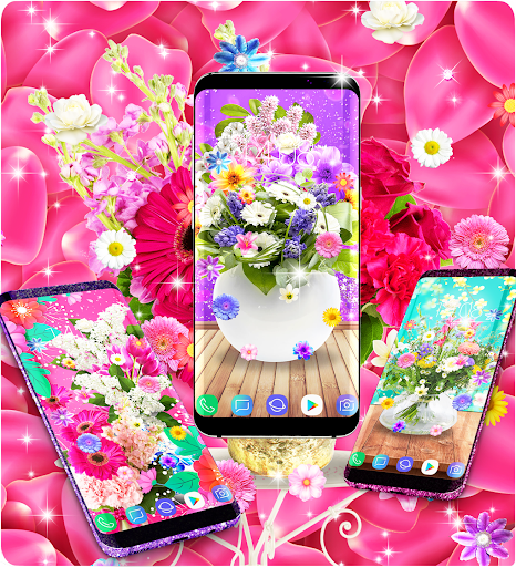 Flowers bouquet live wallpaper Screen 3