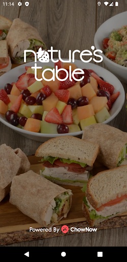 Android application Natures Table screenshort
