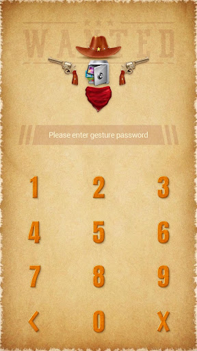 AppLock Theme Cowboy Screen 2