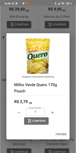 Android application Supermercado Reviwer screenshort