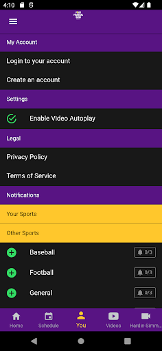 HSU Athletics Screen 2