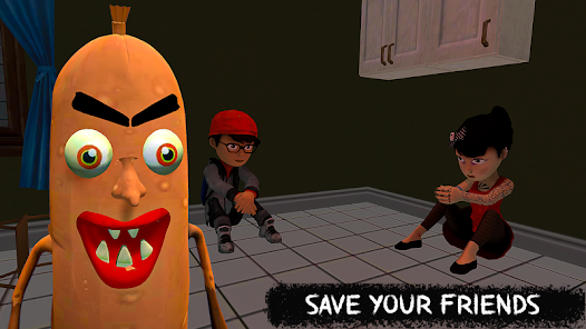 Captura de Pantalla 1 Scary Sausage Horror Juego android