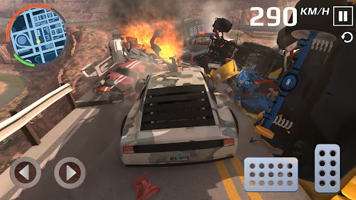 Android application Grand Canyon Auto Crash Game screenshort