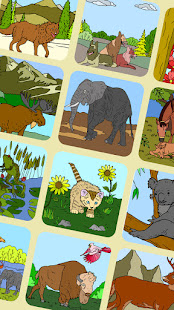 Animals Color by Number - Sparkly Zoo Paint Art