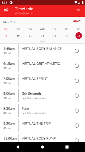 Android application YMCA Gisborne screenshort