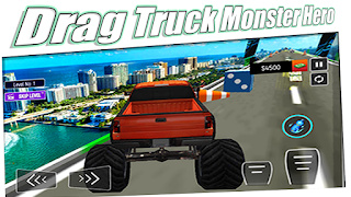 Drag Truck Monster Hero - Screenshot 2