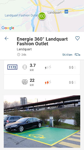 swisscharge.ch eMobility App Screen 3