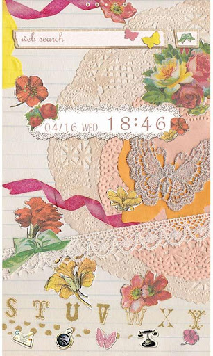 Android application Vintage Rose Theme +HOME screenshort