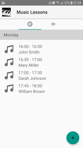 Android application Music Lessons screenshort