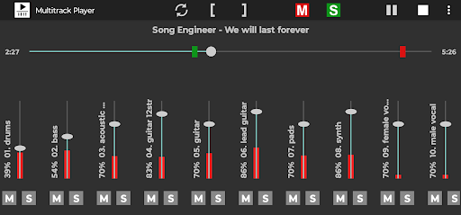 Multitrack Player Screen 3