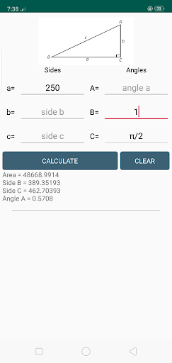Triangle  Trigonometry  SinCosTan Calculator Pro