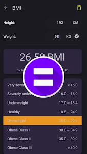 Calculator app and BMI tracker