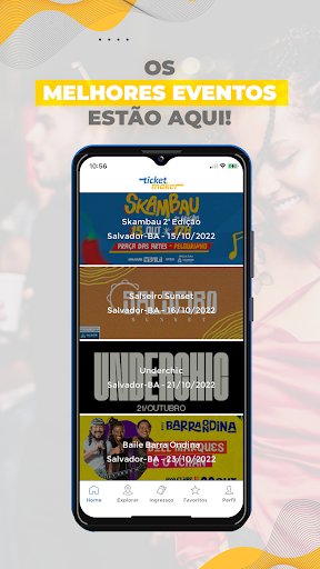 Android application Ticket Maker screenshort
