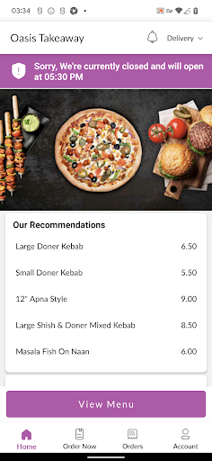 Oasis Takeaway Screen 2