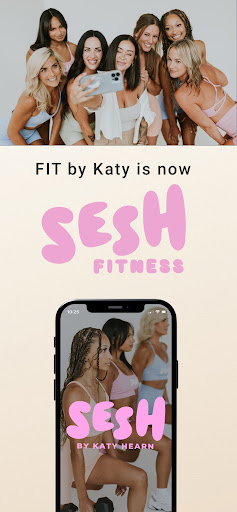 Android application Sesh Fitness: By Katy Hearn screenshort