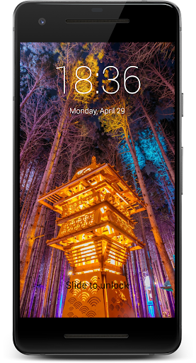 Golden Fall HD Lock Screen