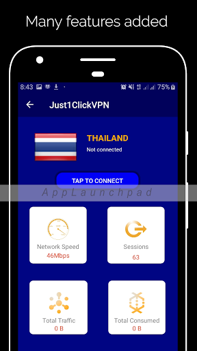 Just1ClickVPN Fastest VPN Free Unlimited Proxy