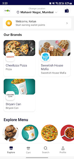Android application EatVeg by Cheelizza screenshort